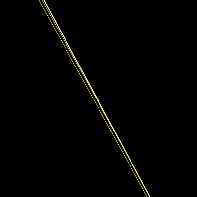 Detected straight lines