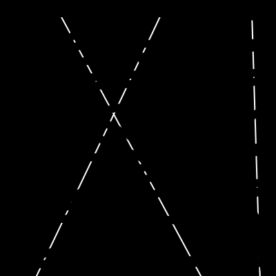 Original image with broken lines