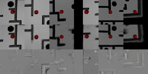 a grid of simulated training inputs